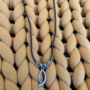 Silver Fish Pendant Necklace